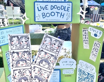 Custom Doodle booth Strip and Polaroid!