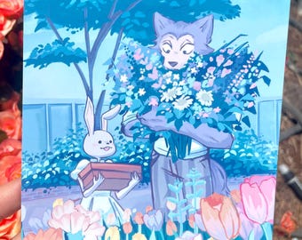 Haru and Legoshi Art Print 5x7