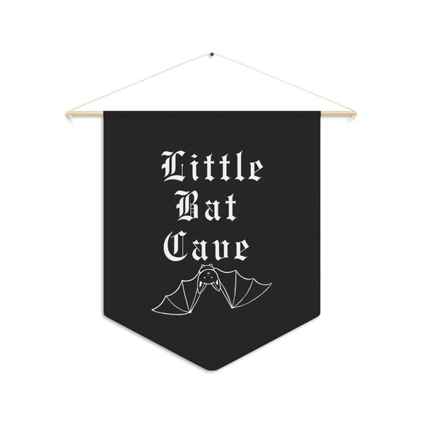 Bat Pennant Gothic Nursery | Baby Room or Nursery | Baby Bat Cave