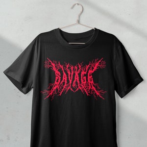 Savage Gothic Shirt, Black Metal Tshirt, Emo Punk Shirts, Death Grunge T-shirt, Goth Clothes, Aesthetic Clothes, Egirl Eboy Alt Clothing