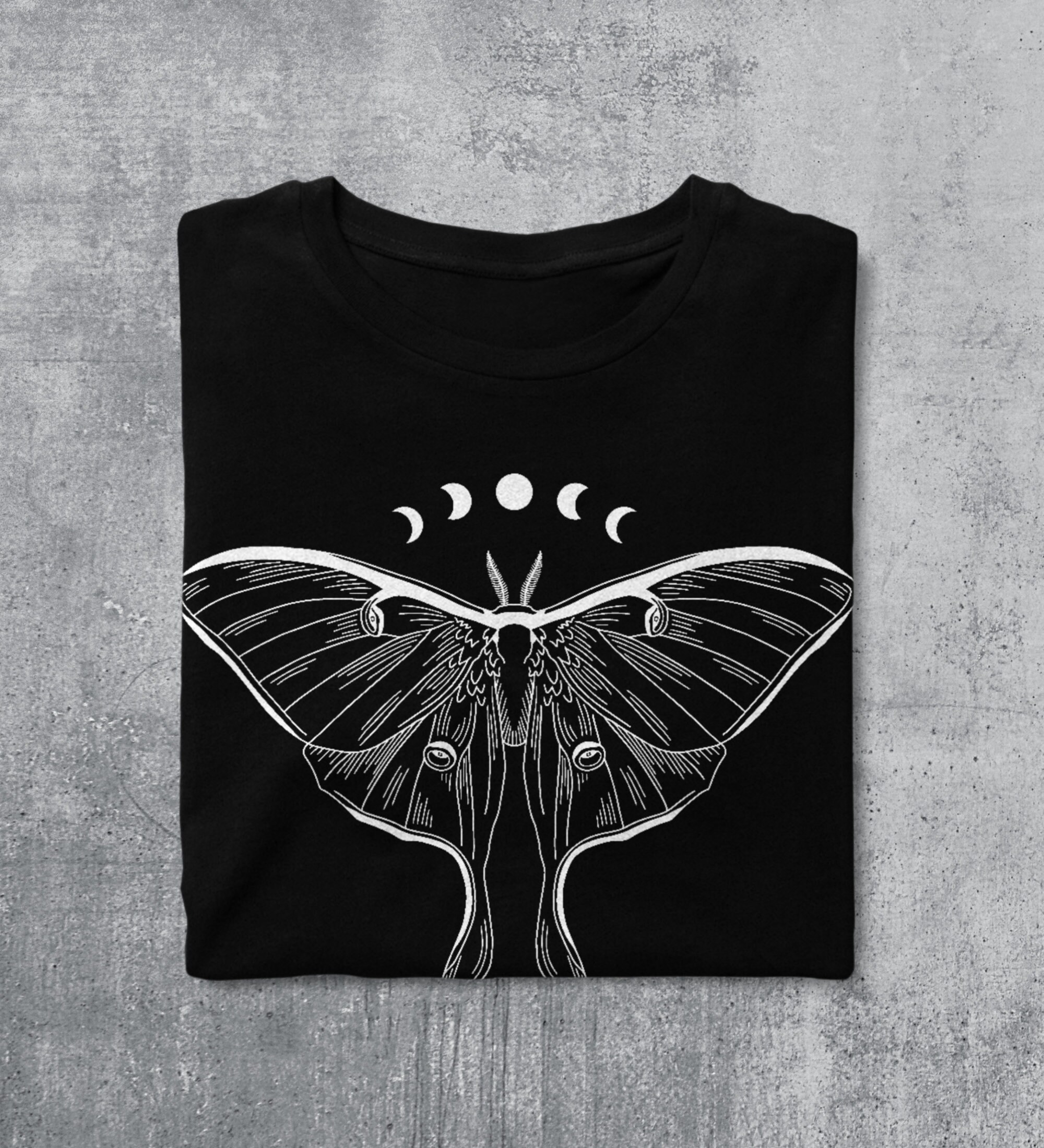 Cottagecore Luna Moth Shirt, Fairycore Shirts, Gothic Moon Tshirts ...