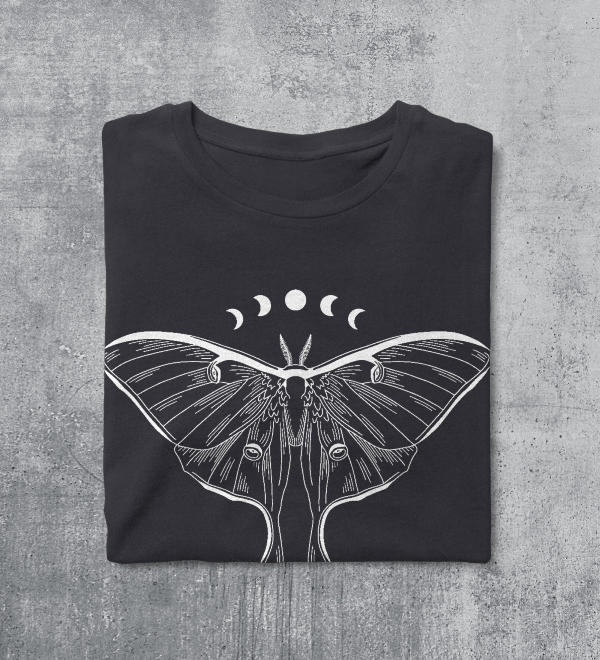 Cottagecore Luna Moth Shirt Fairycore Shirts Gothic Moon - Etsy