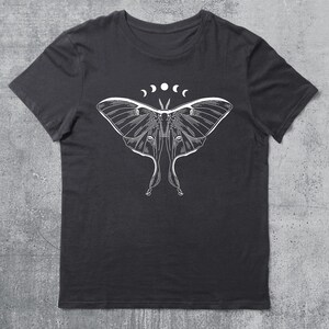Cottagecore Luna Moth Shirt Fairycore Shirts Gothic Moon - Etsy