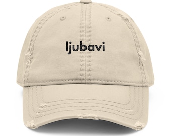 Ljubavi Hat | Embroidered Balkan Cap | Serbian Bosnian Croatian Ljubavi Gift | Slavic Love Streetwear