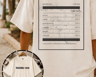 Hrvatsko Srce T-Shirt – Croatian Heart Heritage Tee