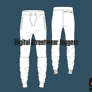 Puede incluir: Un pantalón de chándal blanco con cintura elástica y bolsillos laterales. El pantalón de chándal tiene el bajo con puños y se muestra en una posición plana.
