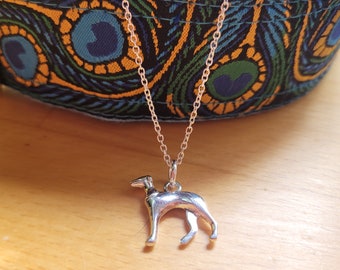 Silver Plated Greyhound Necklace