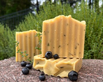 Blueberry Thyme Goat Milk Soap