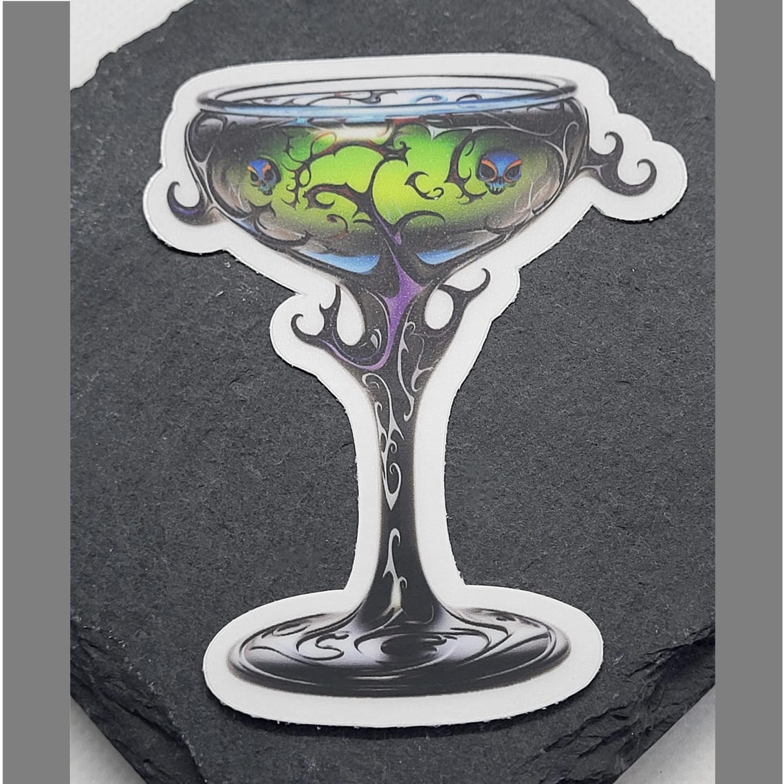 Elixir Brew Sticker Witch's Elixir Sticker Gothic Halloween Drink Fantasy Die Cut Clear ...