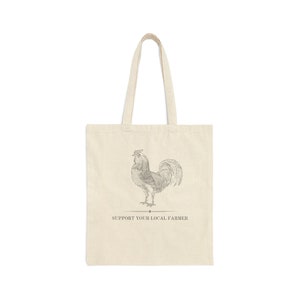 Support Farmers Cotton Canvas Tote Bag