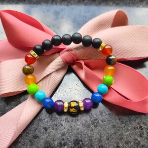 crystal beaded Bracelet Meditation Protection power Stone Healing Crystal Natural Gemstone Bracelet Natural Moonstone Chakra Energy Bracelet