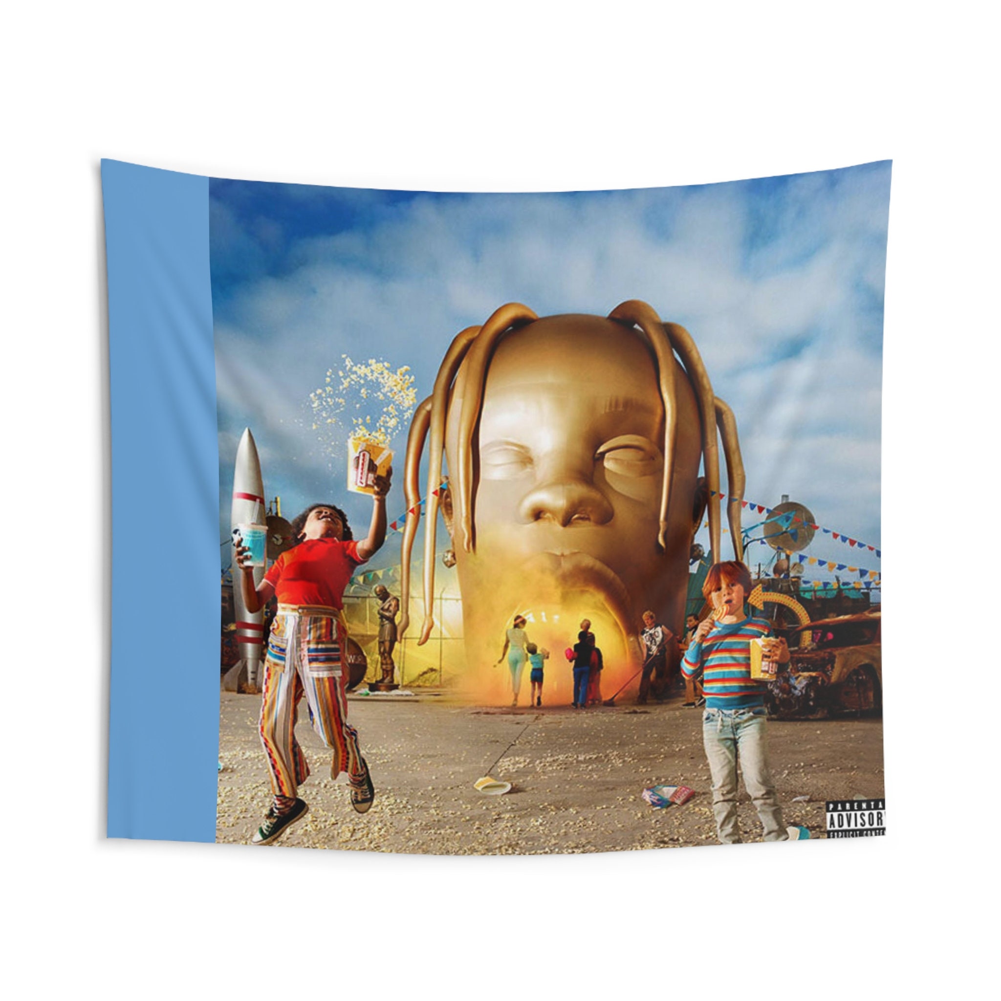 Feiteng Travis-Scott Astroworld Tapestry Living Room Bedroom Home Decor  Tapestries Art Wall Hanging Blanket 60x51in : : Home & Kitchen