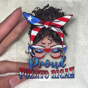 UV DTF Puerto Rican 4” Decal D#1
