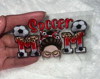 Uv DTF Soccer mom mommy mama sport sports  4” Decal D#2