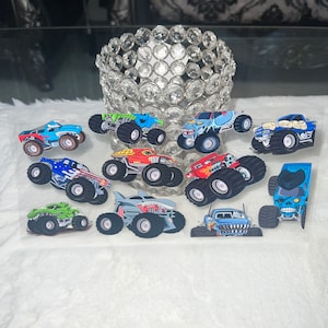 Uv DTF kids monster trucks cars 16 oz Cup Wrap Ready To Apply | No Heat Needed | Waterproof #16