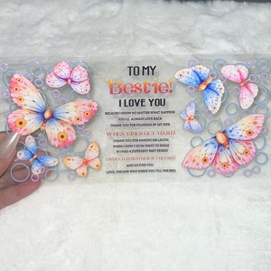 Uv DTF Friendship Bestie Best friend friends 16 oz Cup Wrap | Ready To Apply | No Heat Needed | Waterproof #346