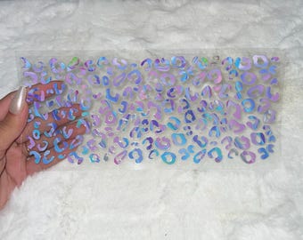 Uv DTF Cheetah design pattern 16 oz Cup Wrap | Ready To Apply | No Heat Needed | Waterproof  #7