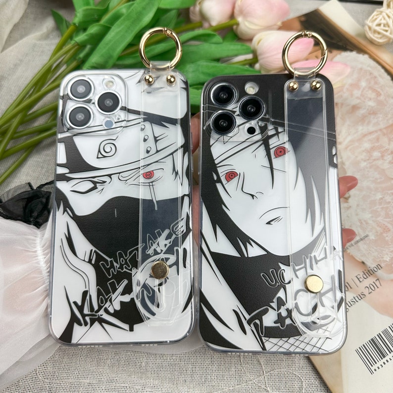 Cool Art Anime Clear iPhone Case for iPhone 15 14 13 12 11 Pro Max Mini XS XR 6 7 8 Plus & Samsung S21 S22 S23 S24 Ultra With Wrist Strap image 8