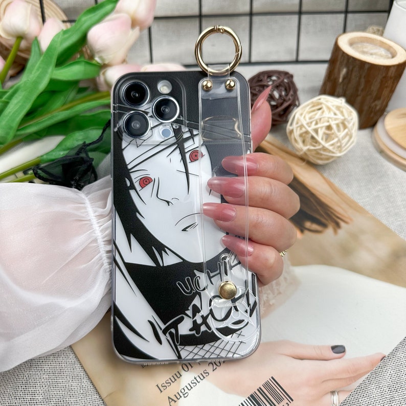 Cool Art Anime Clear iPhone Case for iPhone 15 14 13 12 11 Pro Max Mini XS XR 6 7 8 Plus & Samsung S21 S22 S23 S24 Ultra With Wrist Strap image 9