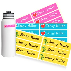Daycare Labels - Dishwasher Safe Labels - Personalized Name Labels for Daycare - School Supply Labels - Baby Bottle Labels