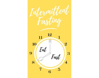 Intermittent Fasting Guide, Intermittent, Intermittent Fasting, Guide, Digital, Digital Guide, Healthy Weight Loss, Healthy Goals, Fasting