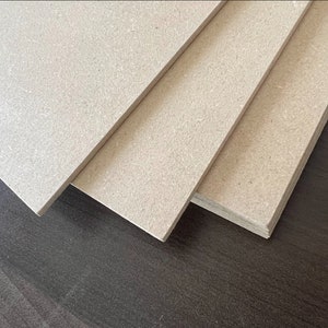 Pre-Cut MDF Sheets - 1/8 inch (3 mm) 11" x 11", 12" x 22" - Unfinished Cutting Sheets - Arts, Draftboard for Laser Glowforge, DIY Craft.