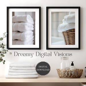 Set of 2 Elegant Colour Laundry Room Prints, Printable Laundry Room Wall Art, Modern Laundry Room Decor, Country Farmhouse Laundry Wall Art