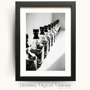 Bar Cart Decor for Whisky Lovers, Whisky Poster, Modern Bar Cart Print, Gift for Whisky Lovers, Gift for Dad, Father's Day Gift, Wine Bar