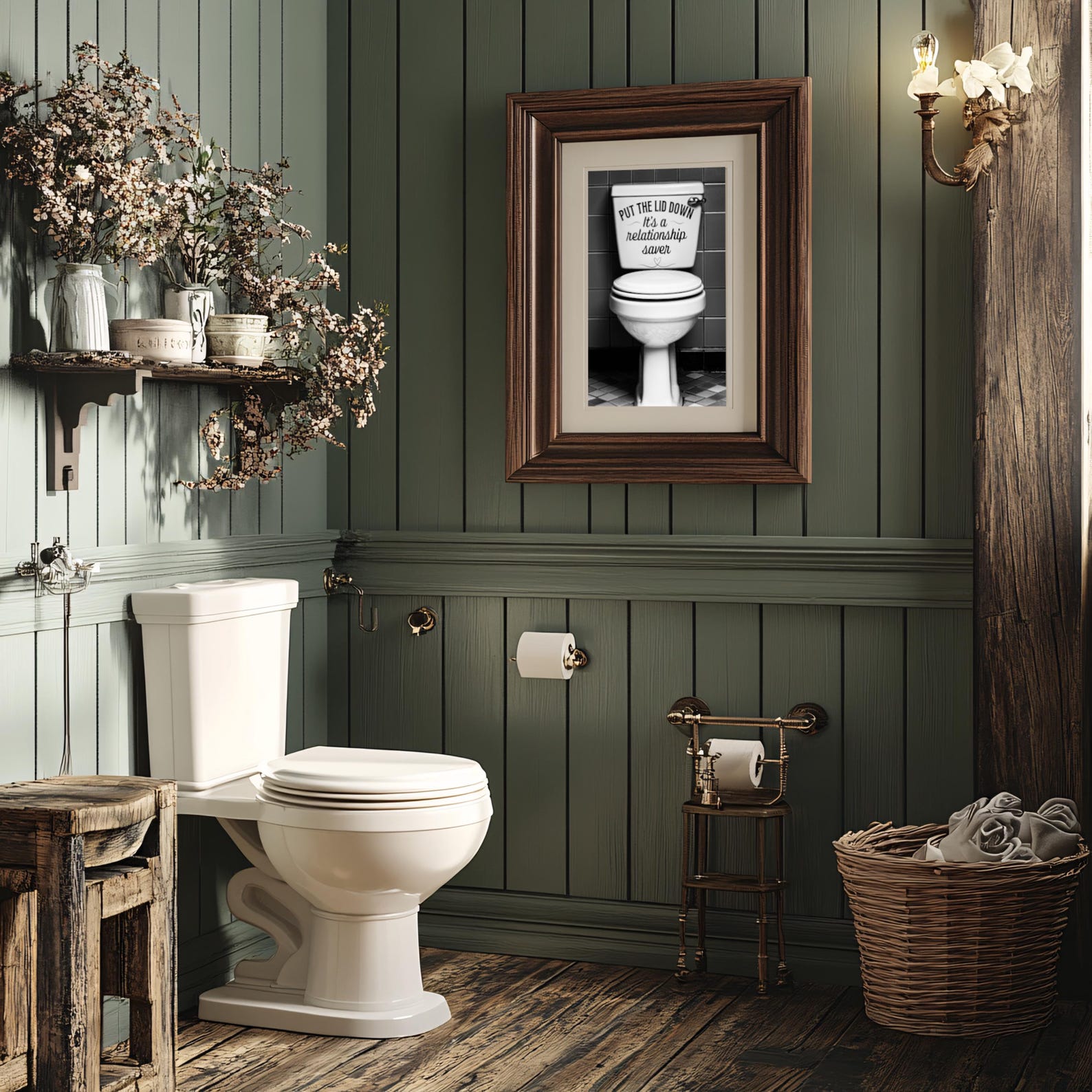Put the Lid Down, Funny Toilet Art, Bathroom Humor Print, Funny ...