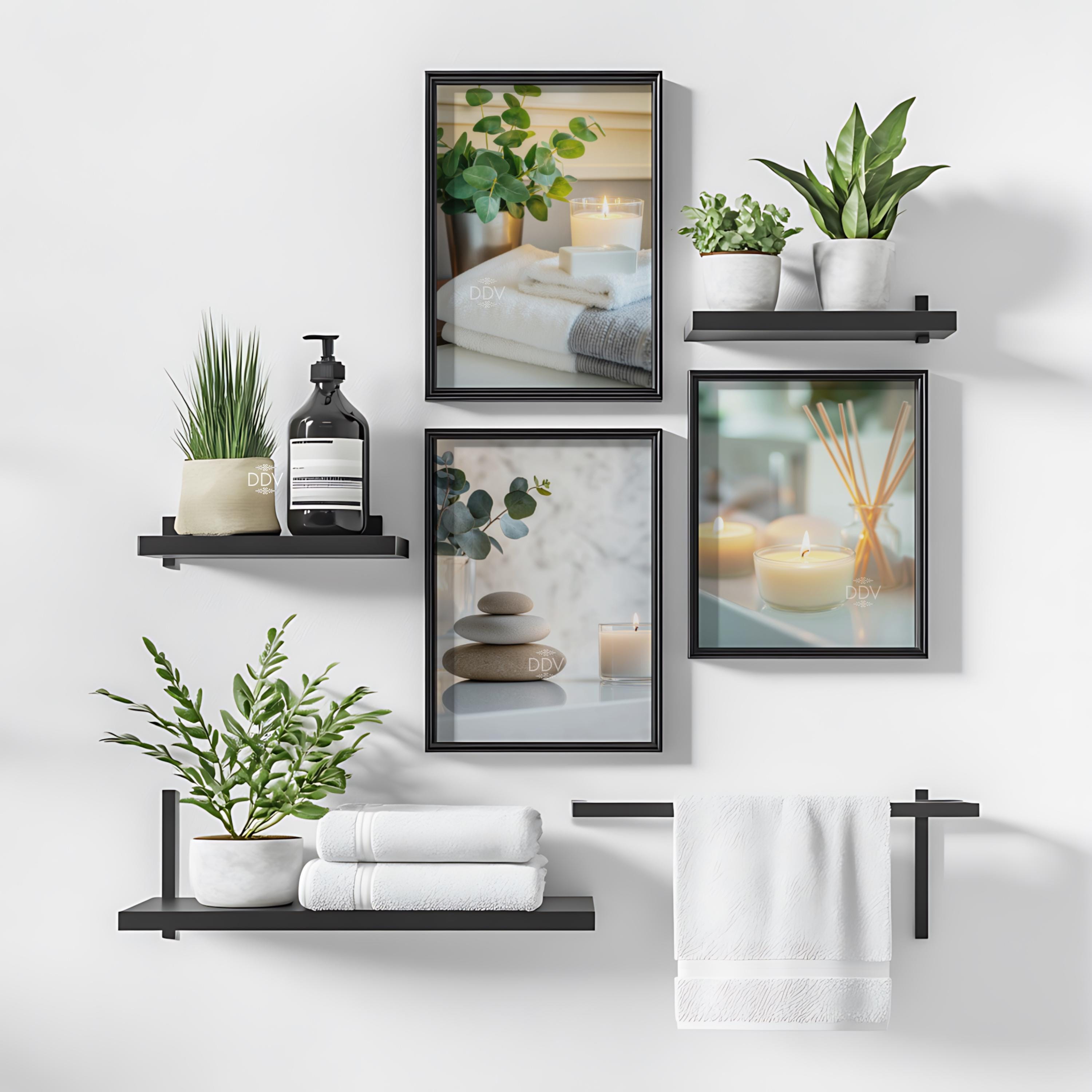 Spa Bathroom Wall Art Set of 3, Wellness Bathroom Art, Tranquil Spa ...