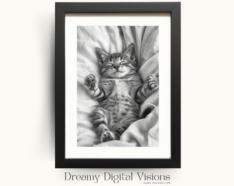 Adorable Kitten Nursery Wall Art, Nursery Room Decor with Cute Animals, Printable Kids Room Decor, Printable Baby Shower Gift, Digital Print