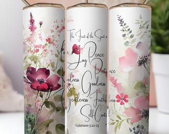 Sublimation Print Faith Ready to Press Heat Transfer Sublimation Transfer Wrap for Tumbler, 20oz Skinny Blank Tumbler Religious Design