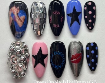 Kiss All The Time Press On Nails (Reusable) With Nail Glue
