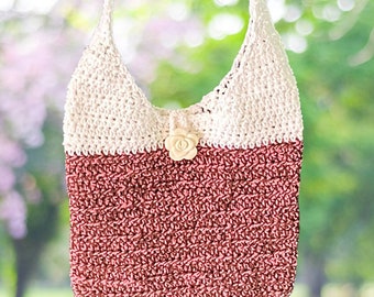 Pink & White Purse