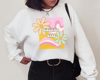 Christian Sweatshirt, Bible Verse Sweatshirt, Aesthetic Christian Sweatshirt, Christian Apparel, Gifts for Christians, Faith Apparel