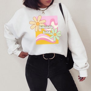Christian Sweatshirt, Bible Verse Sweatshirt, Aesthetic Christian Sweatshirt, Christian Apparel, Gifts for Christians, Faith Apparel