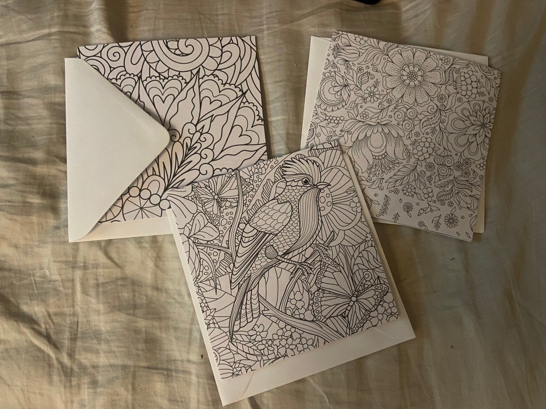 Colour in Cards - Etsy