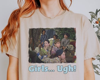 Girls Ugh Tee, Anti Girls Club, Funny Gift, Gift for Valentine, Retro Boy Tee, Sarcastic Tee, Funny Valentines Tee, Gift For Him