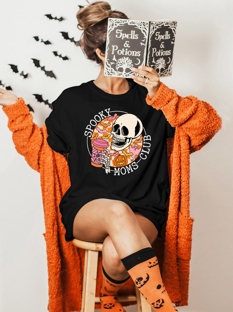 Spooky Moms Club Sweatshirt, Gift for Mom, Funny Mom Sweatshirt, Halloween Shirt, Funny Mom Gift, Spooky Mom Shirt, Spooky Season, Halloween image 4