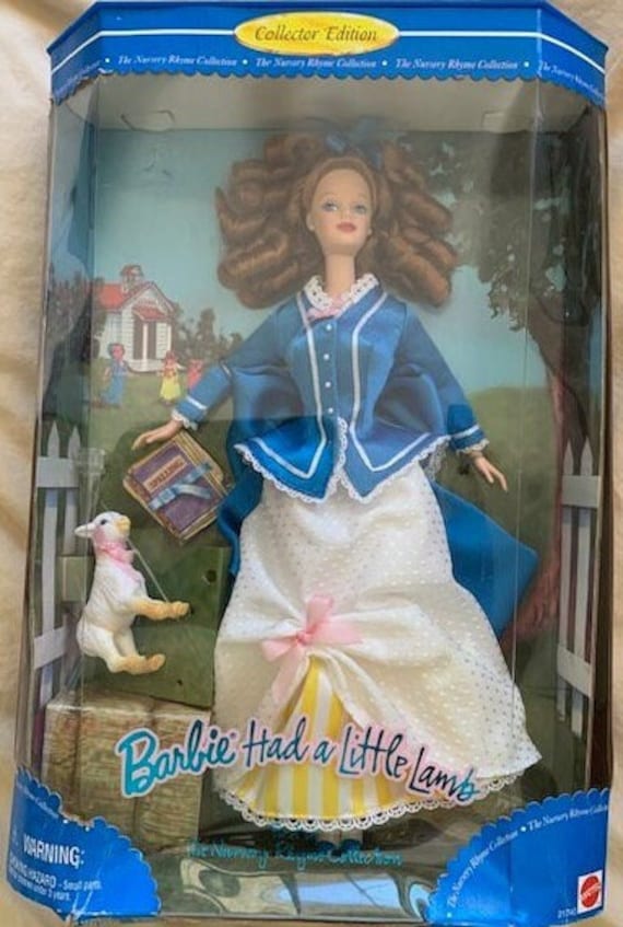 1998 Barbie had a little lamb Nursery Rhymes collection