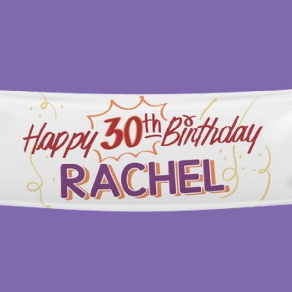 Rachel's 30th Birthday Banner, Banner Rachel, Friends Theme, Friends Birthday Banner, Friends Theme Birthday Party, Digital File.