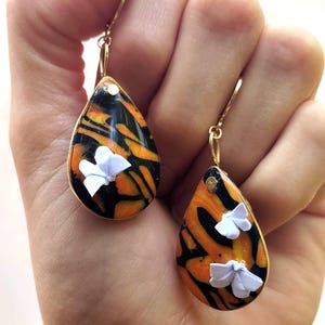 Orange Schmetterlingstropfen