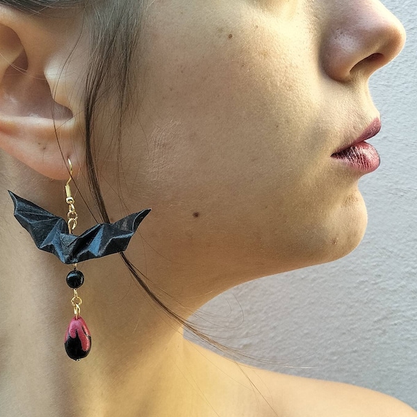 Boucles d'oreilles chauve-souris