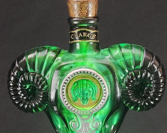 Charge Vigor Bottle – Hand Painted Fantasy Gaming Decor, Steampunk Prop, Large Desktop Collectible