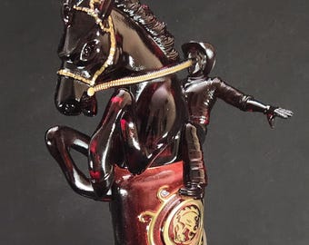 Bucking Bronco Vigor Bottle – Hand Painted Fantasy Gaming Decor, Steampunk Alchemy Prop, Large  Collectible