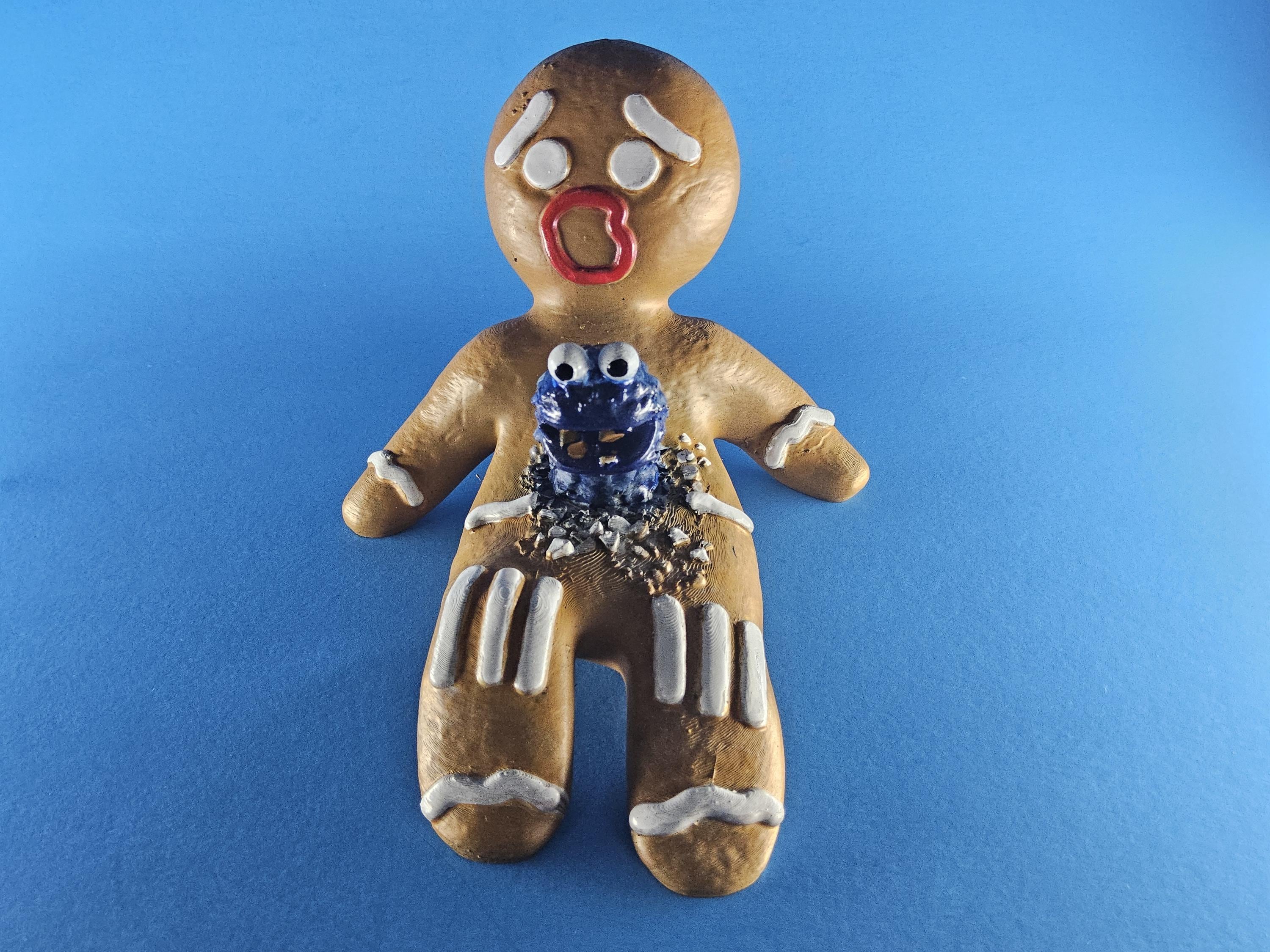 Terminator Gingerbread Gingerbread Man - Cookie Monster Alien Mashup! Xenomorph Funny Hand ...