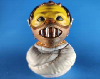 Pato Hannibal pintado a mano, una mezcla de terror / Coleccionable único