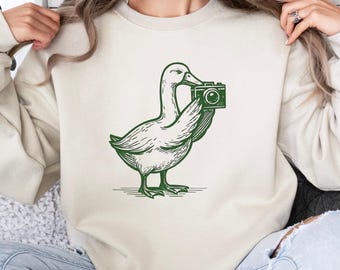 Goose Photography Sweatshirt: Funny Camera Shirt for Photographer