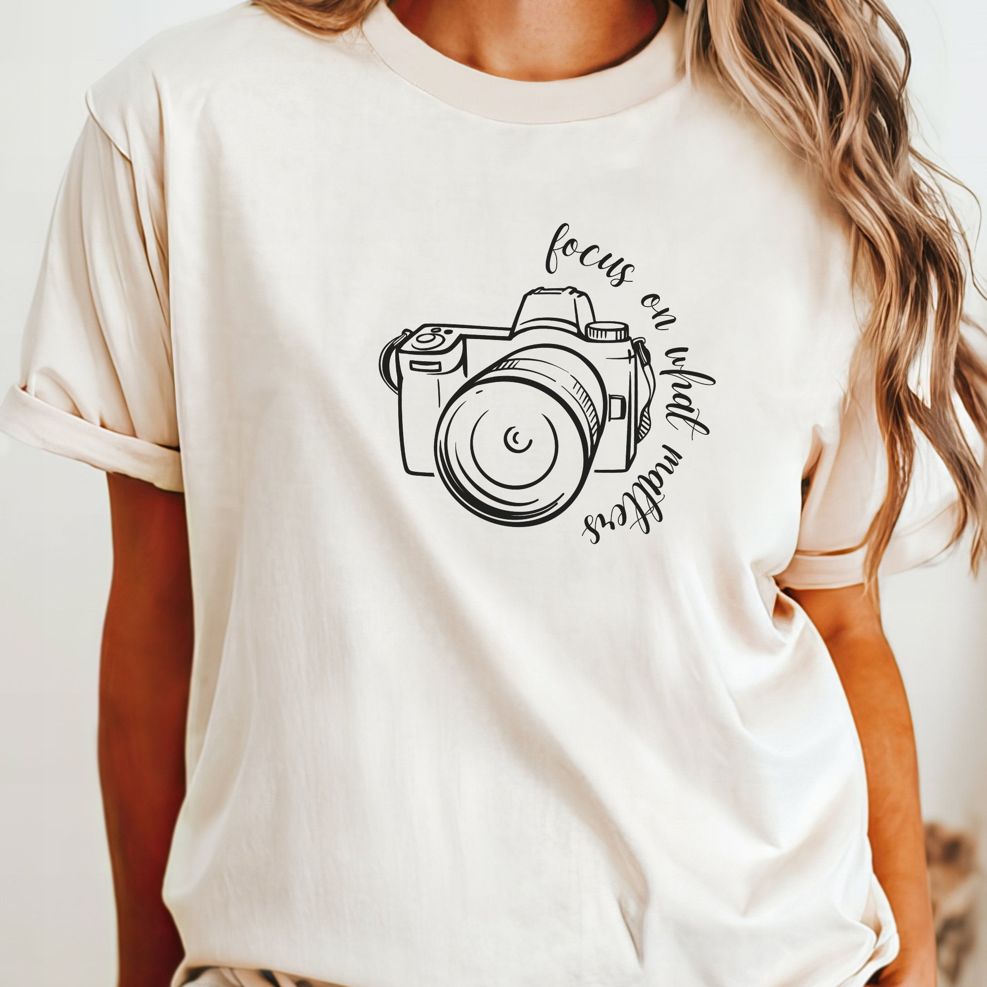 Comfort Colors Photography Shirt: Motivational Camera Tee