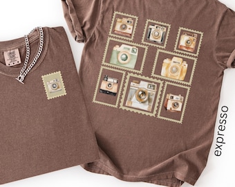 Comfort Colors Camera Stamp Shirt | Photography Gift for Photographer